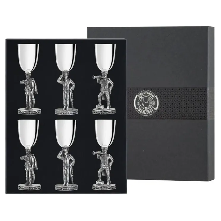 Набор 6 рюмок "Аты-Баты"